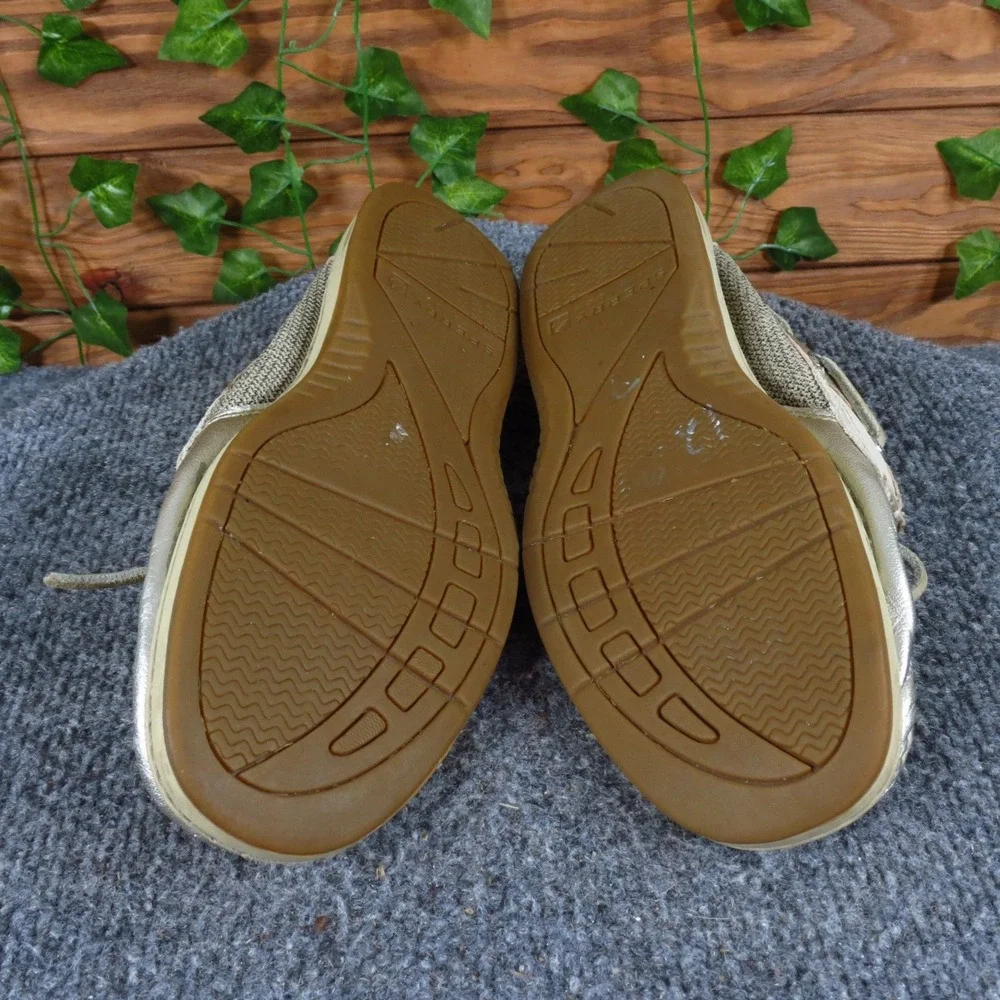 Sperry Top-Sider Angelfish Women Boat‎ Shoe Size 7 Casual Gold Metallic Leather